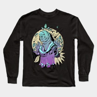 Purple Haze Goddess of The Hijab Long Sleeve T-Shirt